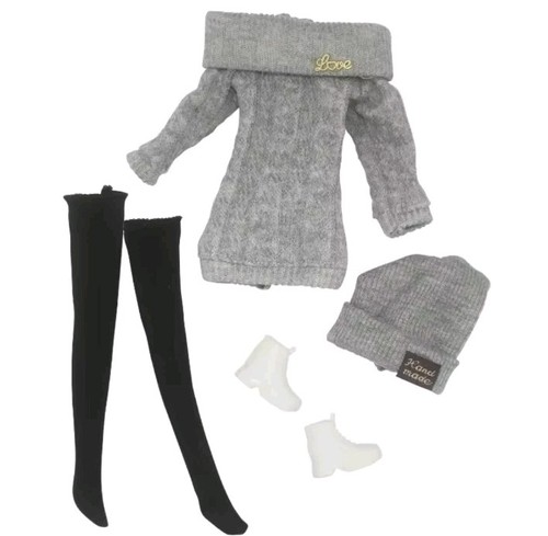Winter grey dress jumper - grey,