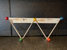 Vintage Sputnik Wall Coat-hanger / Hooks Coloured Retro 1960’s Atomic Ball