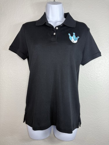 Women black polo shirt - women’s,