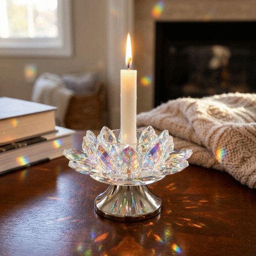 Crystal glass lotus - crystal, flower