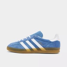 Adidas Gazelle Light Blue And White Trainers Womens Size Uk5