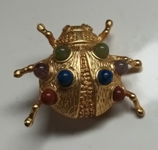 Large Vintage Enamel Ladybug