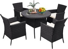 5 Pieces Outdoor Rattan Garden