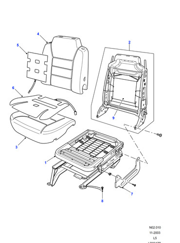 Land rover genuine pad - land,