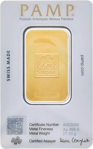 Pamp suisse 1oz gold bar - 1oz, –