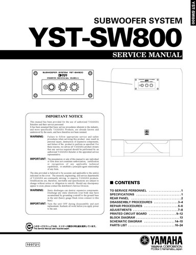 Service manual for yamaha - service,