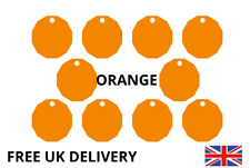 Shopping Trolley Token £1 Reusable Acrylic Trolley Coin - Pack of 10 - Orange