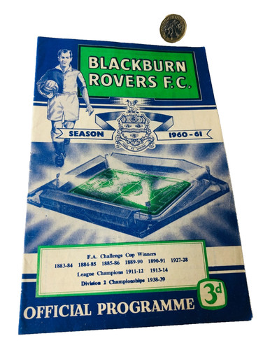 Football programme blackburn - football,