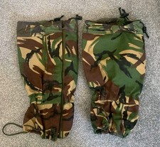 British Army Military Dpm Woodland Camouflage MK2 Gaiters Standard Size UK 4-12