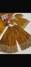 Mustard Heavy Chinnon Silk