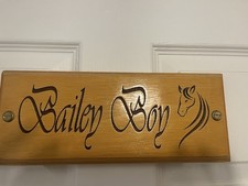 Beautiful Wooden Stable Door Sign For Someone With A Horse Called Bailey