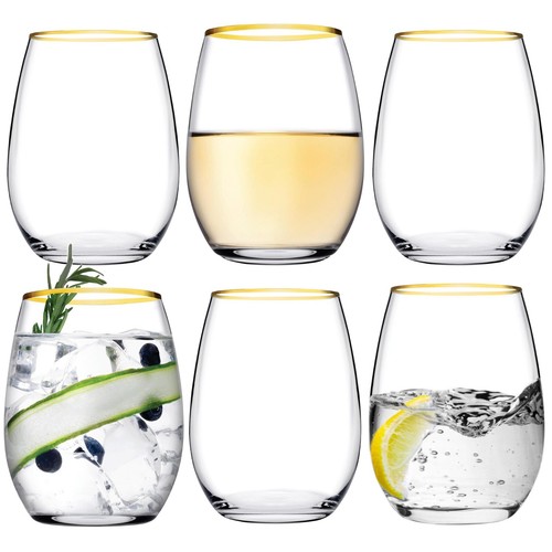 Pasabahce gold rim drinking - pasabahce,