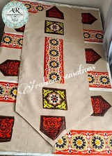 Sale Ramadan table runner 6xMats Heavy Cotton Canvas fabric traditional خيمامية
