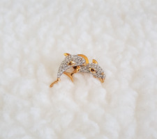 Swarovski Dolphin Crystal Pave