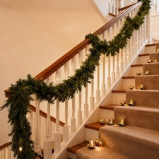 6/9FT Christmas Garland Real Touch Norfolk Pine Xmas Artificial Greenery Garland