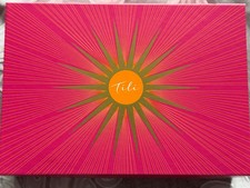   Empty TILI Decorative Box pink Patterned Storage Box.