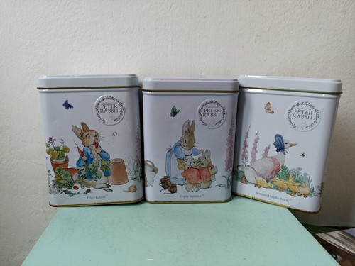 Peter rabbit tea tins - rabbit,