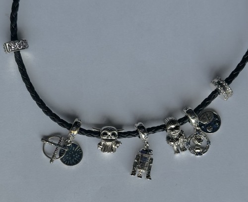 Pandora black bracelet with - bracelet,