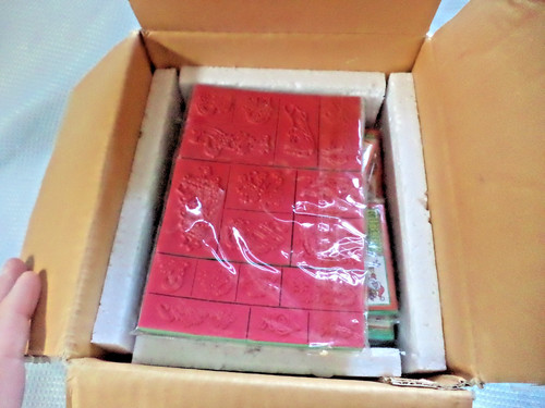 Vintage christmas rubber stamp - christmas,