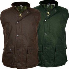 Mens Wax Bodywarmer Waistcoat