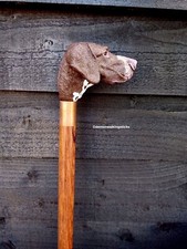 Short Haired 'German Pointer' Collectors Walking Stick.