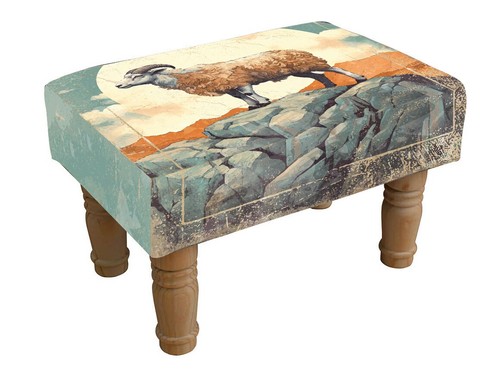 Sheep footstool hand - sheep,