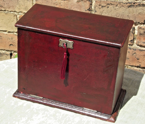 Leather covered writing box