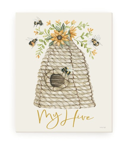 Hive flower and bee - my,