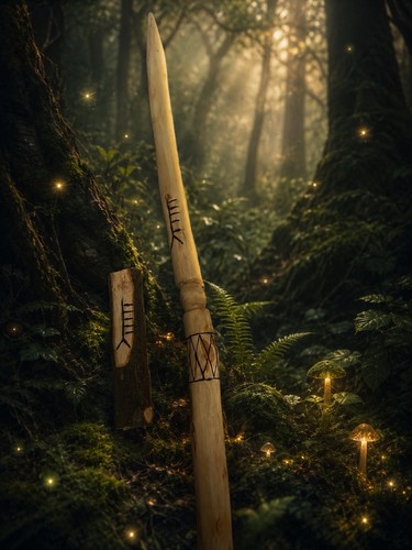 Ash wood magical wand - wand, with