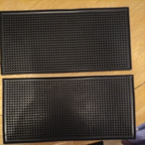 Rubber bar mat black - bar,