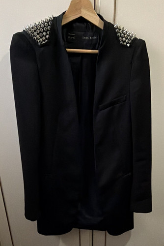Zara black studded shoulder - zara,