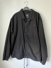 VANS Torrey Canvas Coach Jacket - Size Large, Black Cotton Mens Overshirt