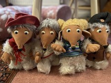 Vintage Set Of 4 Wombles Plush