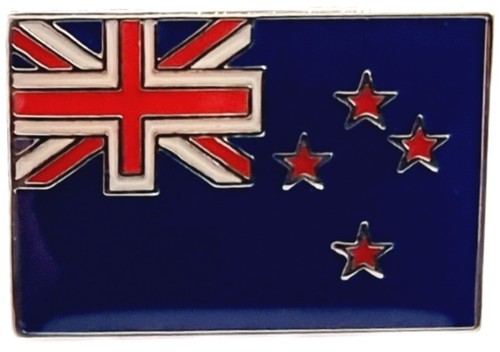 New zealand flag metal - new, enamel