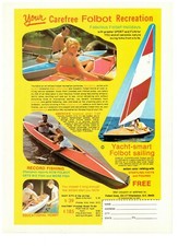 1977 Folbot Watercraft Sailboat Boat Vintage Print Advertisement