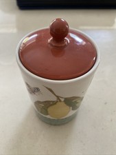Sarahs Garden Wedgwood Cannister Pears Design complete with lid
