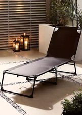 Suntime Swimming Pool Sun Lounger Garden Patio Recline or Sit Up Sunbed Foldable
