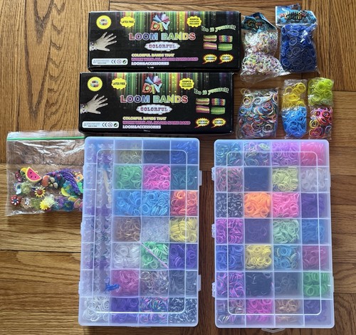 Huge lot rainbow loom - lot, bands