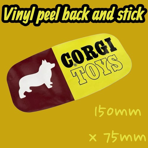 Corgi toys vinyl sticker - corgi,