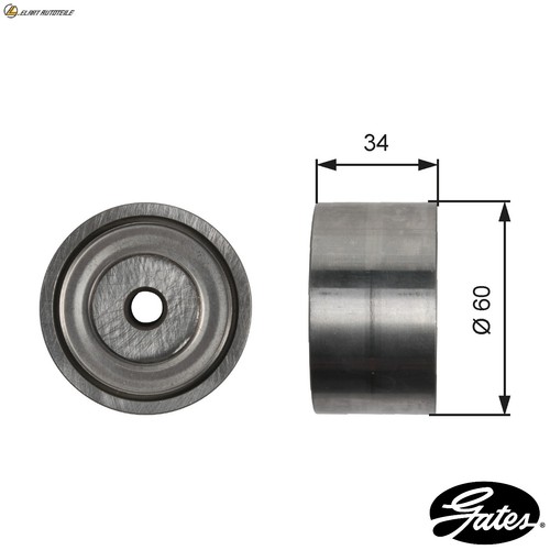 Puller guide pulley ribbed - puller, v-ribbed