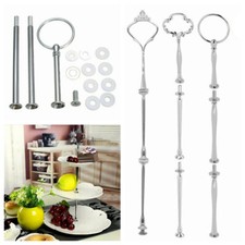 Silver 3 Tier Cake Plate Stand