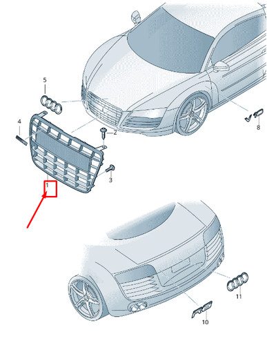 Audi spyder radiator - r8,