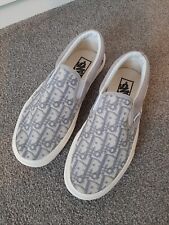 Vans Custom Christian Dior Trainers Shoes - Slip On -  Uk 5 - New No Tags/Box 