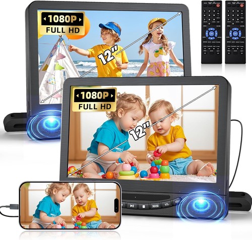 Portable car dvd player - 12",