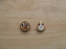 2 Vintage Enamel Railway Badges - Midlands and Gt Northern - Great Central
