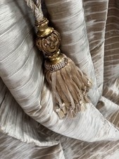 Zoffany Curtains Velvet Upholstery Fabric Very Heavy  104” drop x 70” Pair