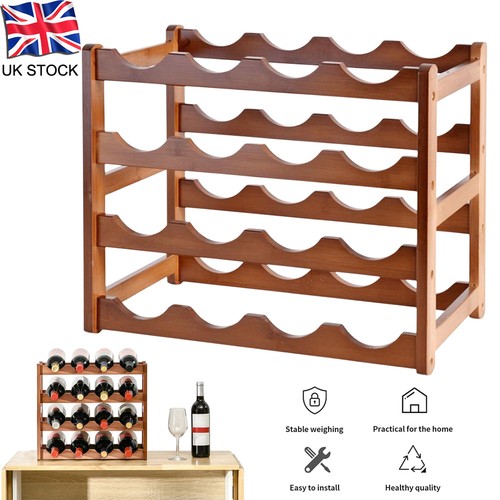 Tiers bottles wooden wine - 4,