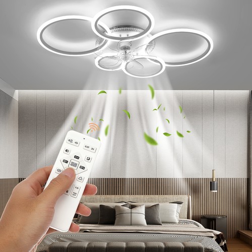 Ceiling fan with rgb light - with,