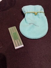 Tiffany & Co Solid Silver (925) Hallmarked Money/Bank Note Clip With Pouch