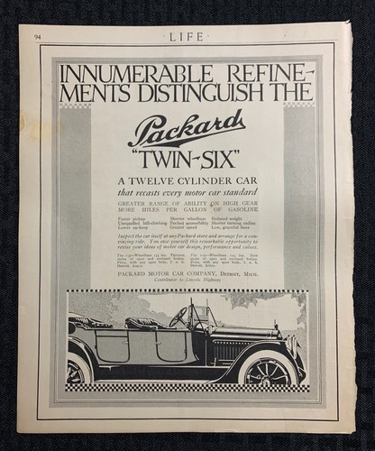 Vintage packard twin six - vintage,
